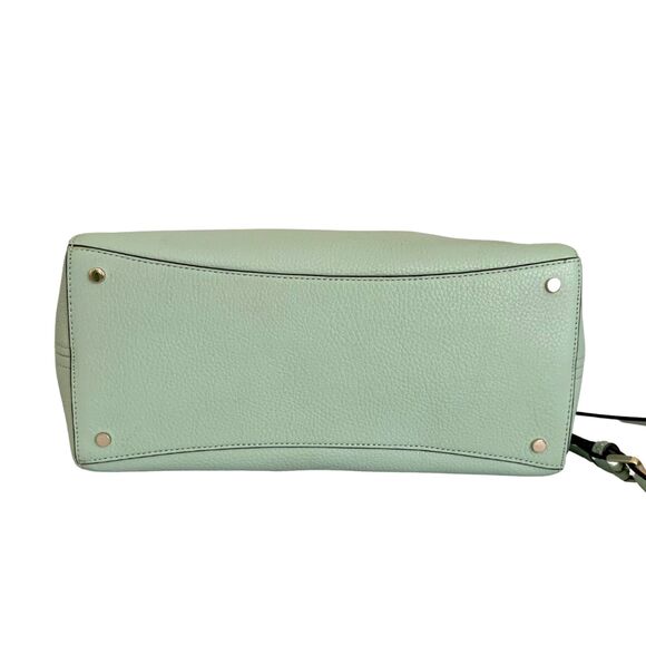 Kate Spade New York Leather Satchel Crossbody Mint Green Good Condition - Picture 6 of 11